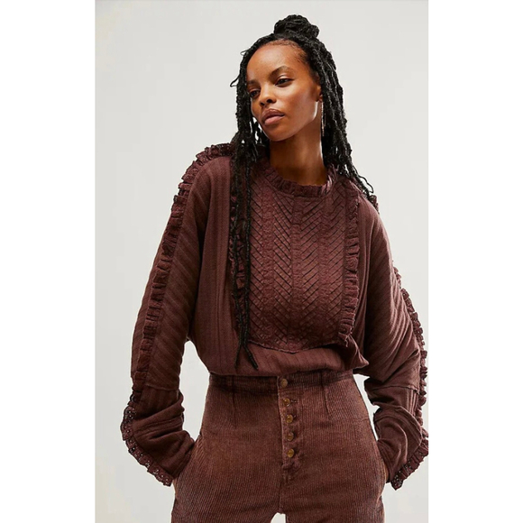 Free People Tops - Free People More Romance Top NWT XS Cocoa